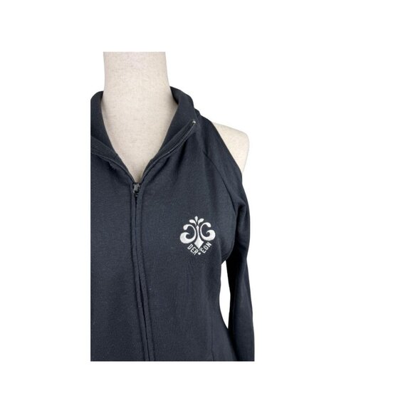 Dereon by Beyoncé Black Zip-Up Hoodie Dress Women’s L - Picture 2 of 7